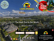 Tablet Screenshot of loroparque.com